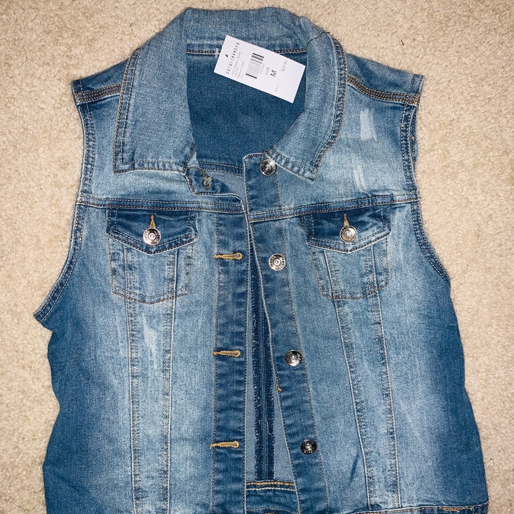 Brand NEW!! Fashion Nova Jean Vest